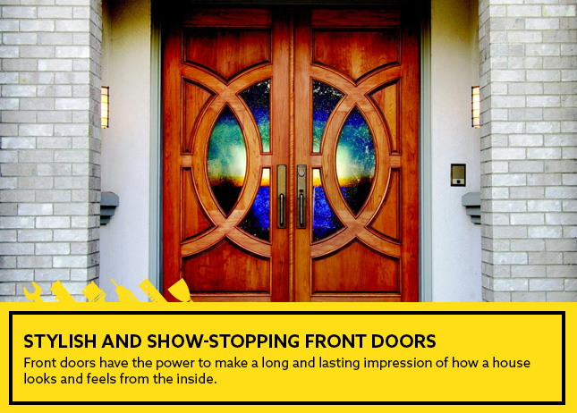 Stylish and show-stopping front doors